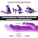 Thrusting Rabbit Vibrator with 3 Powerful Thrusting Actions 7 Vibration Modes for G Spot Clitoris Stimulation, PALOQUETH Waterproof Dildo Bunny Vibrator Personal Sex Toy for Women, Rechargeable Purple
