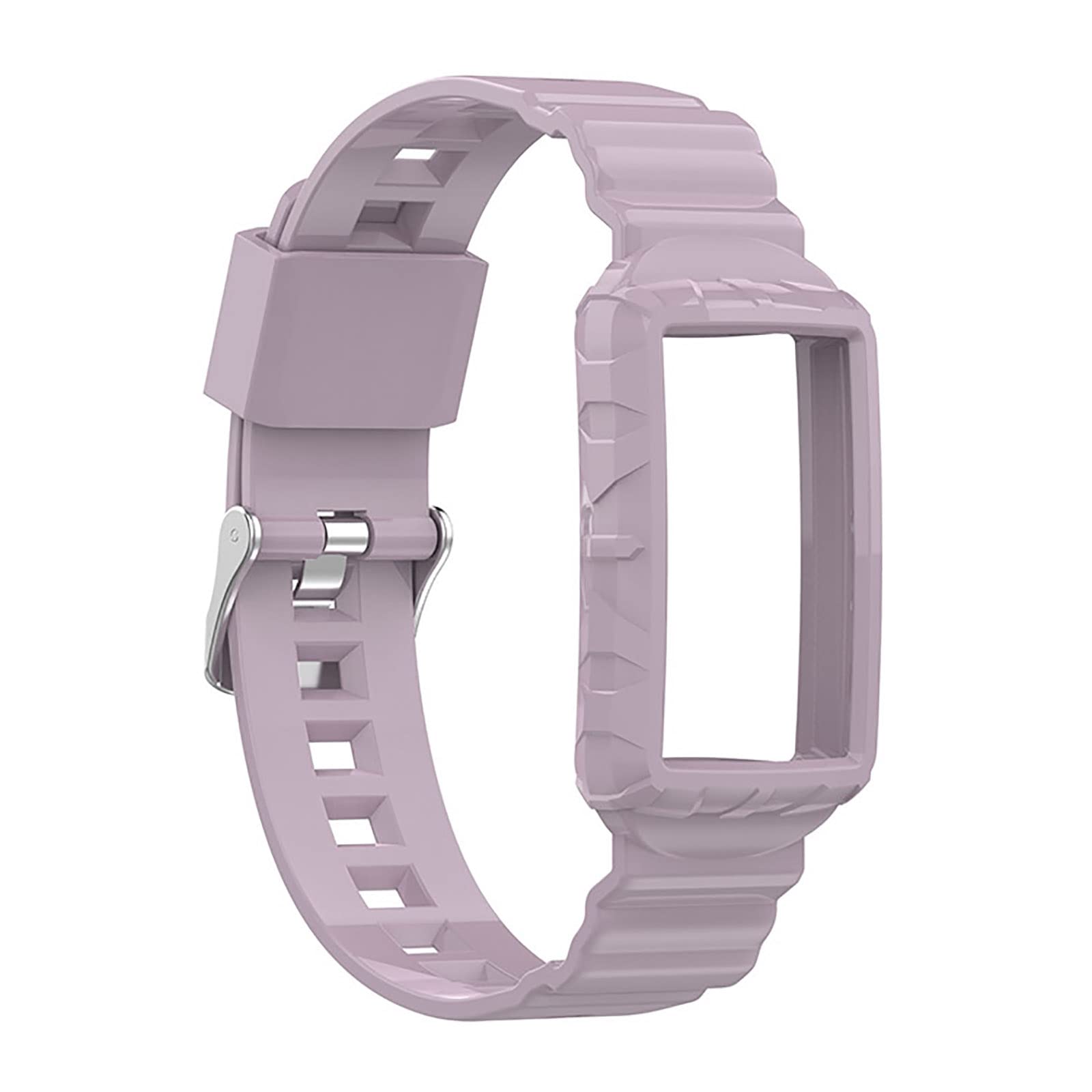 Soft Silicone Straps Compatible with Fitbit Charge 5/4/4SE/3/3SE Watch Strap, Replacement Wristbands for Women Men Smartwatch, Purple — image 1