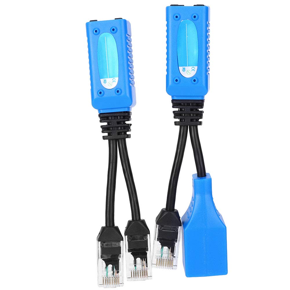 Combinador divisor RJ45 portátil Emoshayoga con transmisión estable de energía para cámaras IP