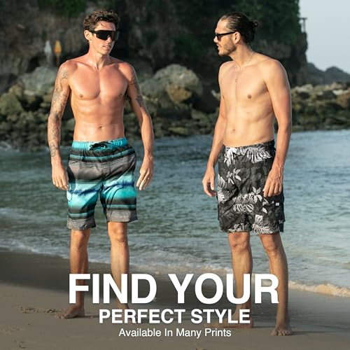 Image of Kanu Surf Men's Big Viper Extended Size Stripe Swim Trunk