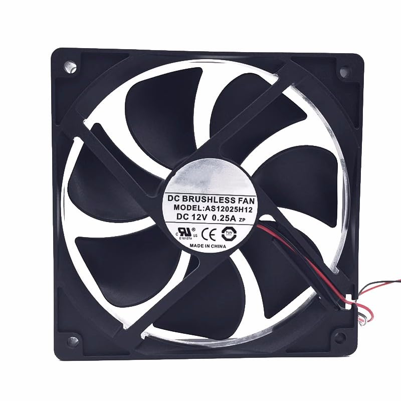 for 12025 AS12025H12 DC12V 0.25A Chassis Power Supply Silent Fan 12CM