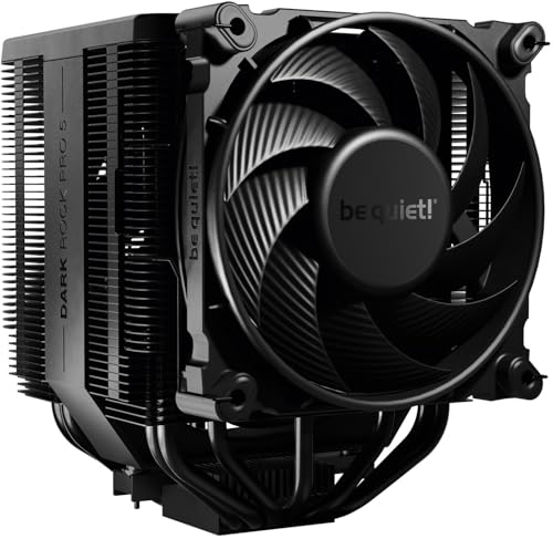 be quiet! Dark Rock Pro 5 Luftkühler, immens hohe Kühlleistung, 7 Hochleistungs-Heatpipes, Silent Wings 120mm PWM Lüfter, Silent Wings 135mm PWM Lüfter, nahezu unhörbarer Betrieb, Speed Switch