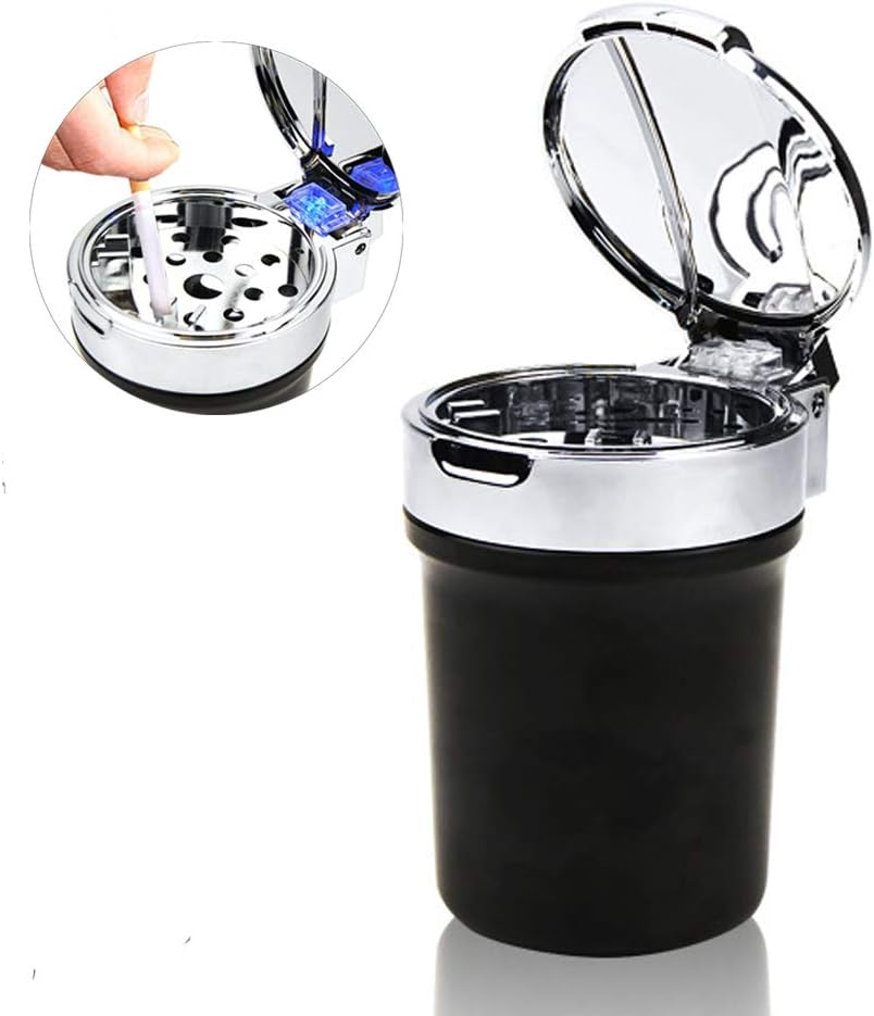 posacenere per sigarette con led blu