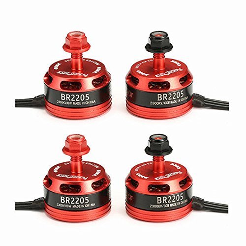 Quickbuying 4X Racerstar Racing Edition 2205 BR2205 2300KV 2-4S Brushless Motor 2 CW & 2 CCW
