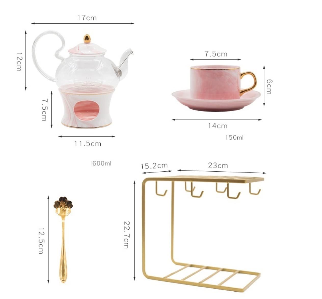 Zestaw Filiżanek Do Herbaty Kawy Europejski Zestaw Do Herbaty Popołudniowa Herbata Ceramiczny Garnek I Zestaw Filiżanek Świeca Ogrzewanie Szklany Czajniczek Kubki Do Kawy Taca Porcelanowa Strona Główn