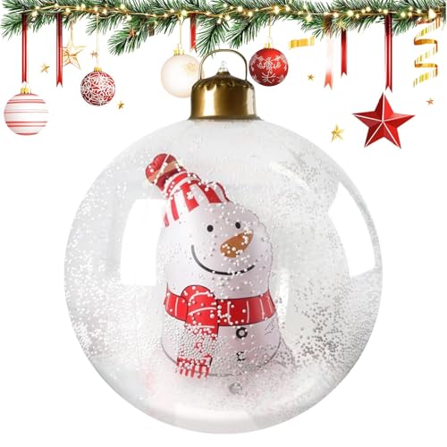 Boules gonflables en PVC de Noël avec télécommande étanche