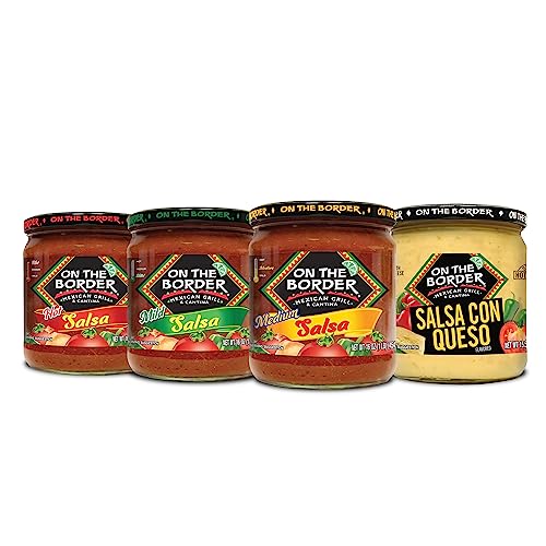 On The Border Salsa Variety Pack, 59 oz, Mild, Medium, Hot & Queso Jars image 5