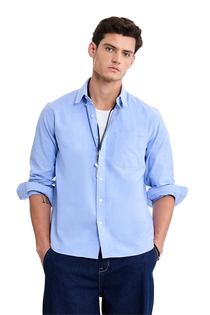 SNITCH Men Formal Shirt | Regular Fit Long Sleeve Button-Down Collar Solid Style | 100% Cotton & Breathable Oxford Fabric ... - Review, Price and Buying Guide