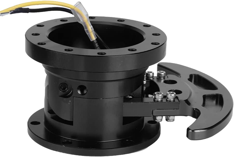 Tilt Flipped Racing Steering Wheel Quick Release Hub Kit Removable Adapterautomotive Steering Wheels No Complicated Tools Convenient for Using (Black)