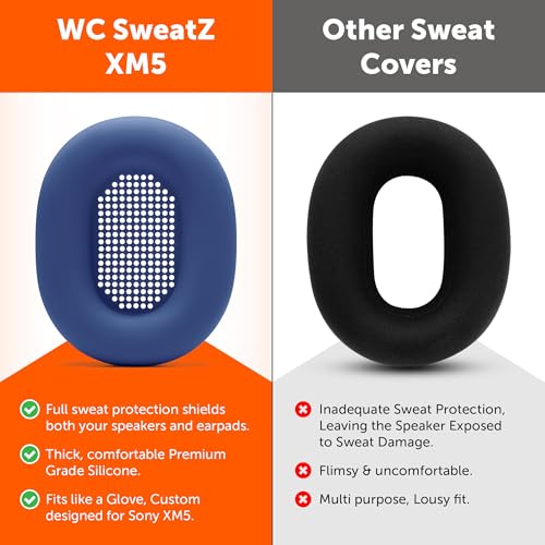 Image of WC SweatZ XM5 - Patented Earpad Sweat Covers for Sony WH1000XM5
