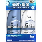 h&s 5in1 シャンプー&コンディショナー ポンプセット 340g+340g クールクレンズ エイチアンドエス