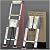 Telescoping Ladder Extension Telescopic Collapsible - 16.5 FT Rv Telescope Foldable Extendable Tall Compact Aluminum Ladders - for House Roof Travel Trailers Adjustable Retractable - 330lbs Capacity