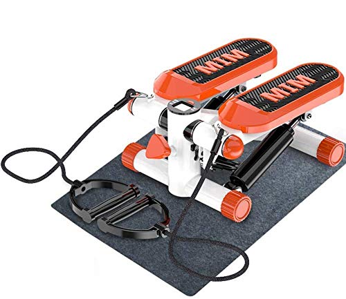 Körperpflegemaschine für Körperpflege Multifunktions-Mini-Stepper mit Rutschfester Matte und Trainingsseilen