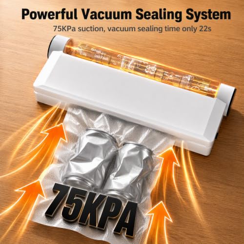 Compact Vacuum Sealer for Food 75Kpa Food Sealer Machine - image 4