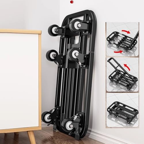 Carretilla plegable de plataforma plana pequeña color gris miniatura 4