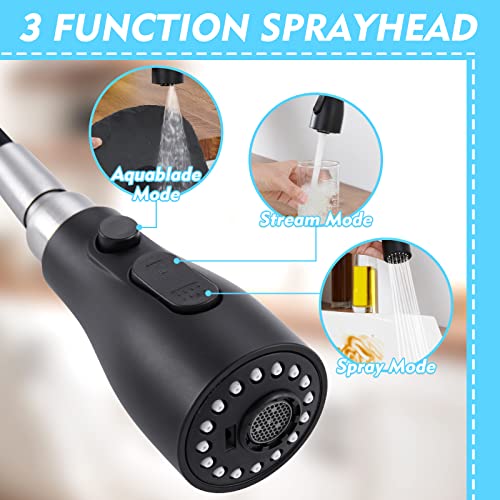 CREA Rubinetto Cucina con Doccetta a 3 Modalità