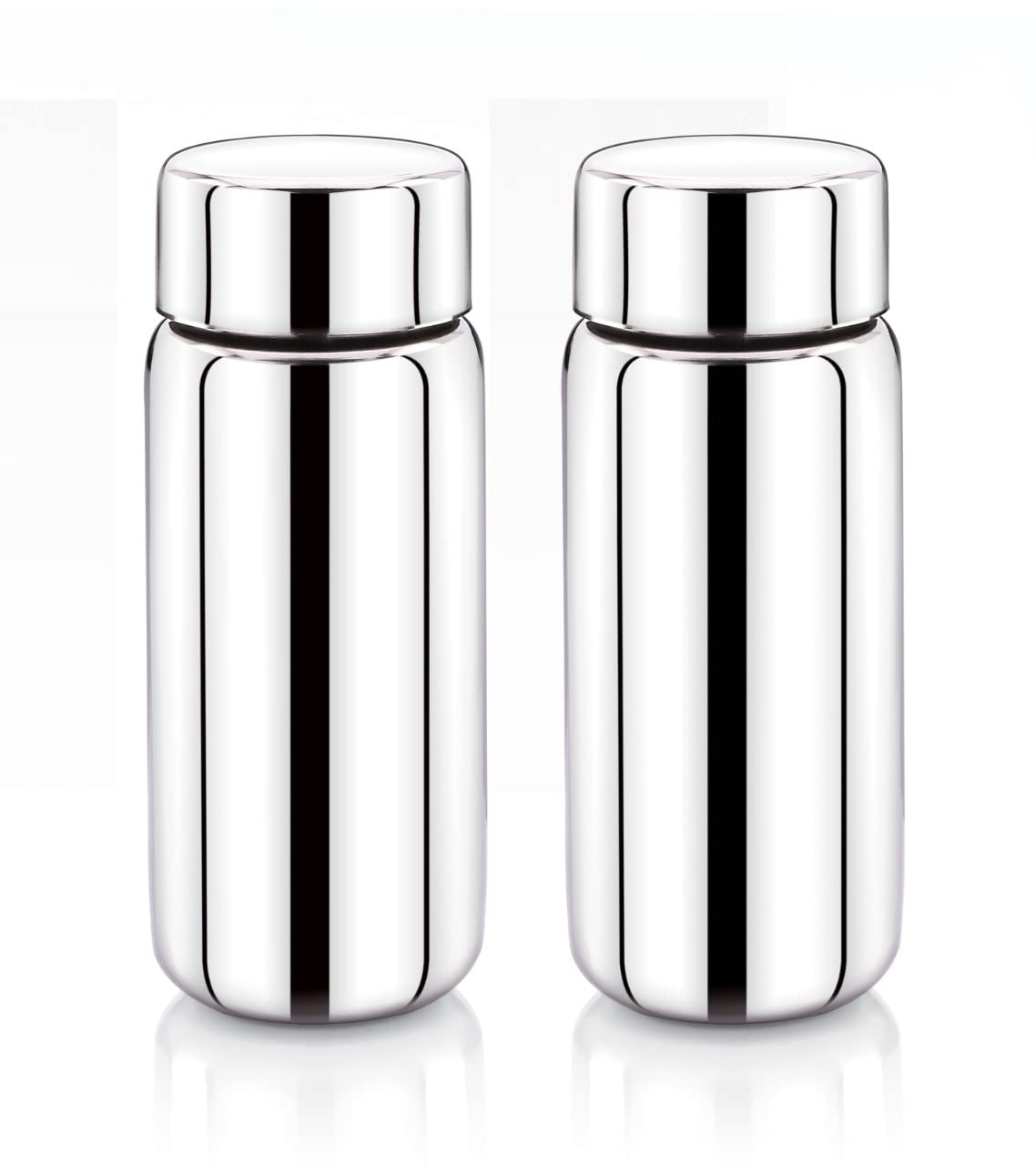 Expresso Stainless Steel Single wall Water Bottle, For storing Milk/Tea/Coffee/Buttermilk/Juice 200ml, Pack of 2, Silver (B0B9JW2F6S) Amazon Price History, Amazon Price Tracker