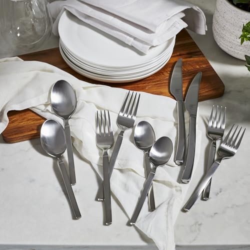 ZWILLING Satin Opus 45-Pc Stainless Steel Flatware Set, Dishwasher Safe, Service for 8, Matte Finish (not polished) by ZWILLING - Image 5