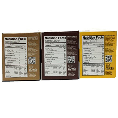Carnes Premium Instant Coffee Mix with Honey Powder (Variety, 20 Count_3 Boxes)