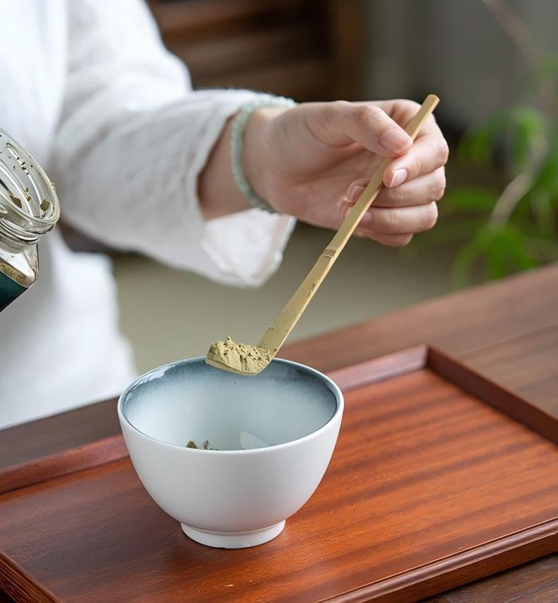 Miniatura 4 de Juego de batidor de matcha batidor de bambú para polvo matcha, hecho a mano tradicional japonés Chasen, agitador de matcha de 100 puntas, cepillo