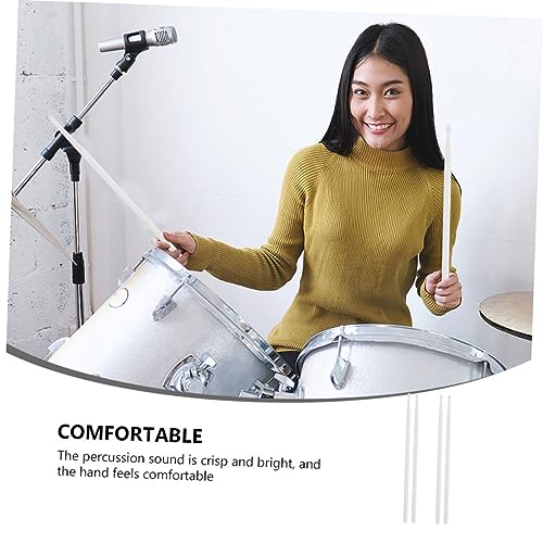 4 piezas de baquetas luminosas para batería, instrumentos de percusión y práctica, superficie lisa, para jazz, snare y actuaciones en escenario miniatura 3