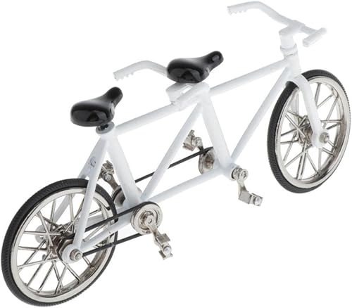 Miniatura 6 de Gazechimp Mini bicicleta - Modelo de bicicleta tándem de metal hecho a mano (escala 116) - Regalo creativo decorativo de juguete - Seleccionar