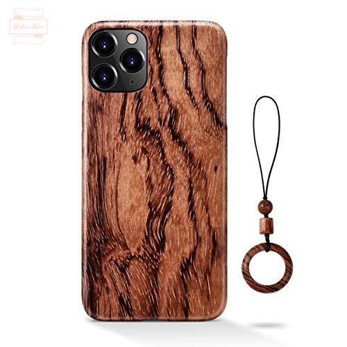 Coque iPhone 11 antichoc en fibre d'aramide et bois véritable 0.8mm