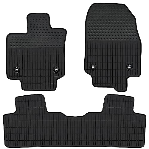 Car Floor Mats Custom Fit for Lexus RX RX350 RX350h RX500h 2023 2024 2025 2026 Black Rubber Auto Liner Mats All Weather Protection