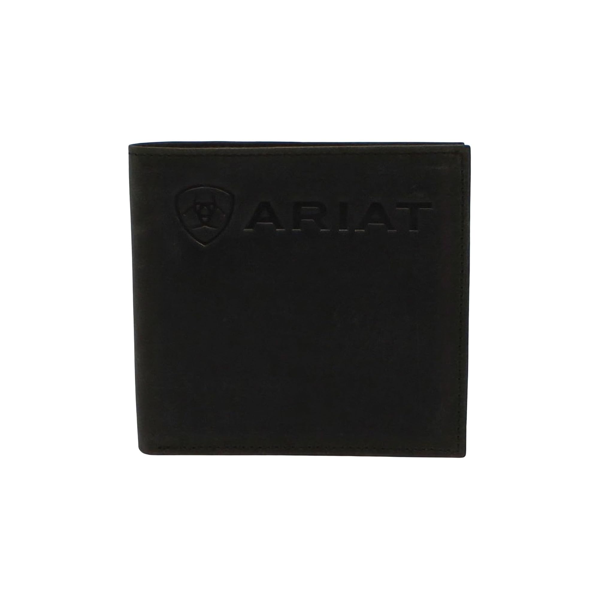 ARIAT Men's Embossed Logo Black Bifold Wallet A3546001