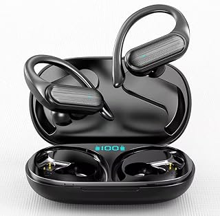 Life Like Over-Ear Buds,Deep Bass Earphones with Earhooks,Fast Charge,Gym Running & Workout,Touch Control (Black) Price In India