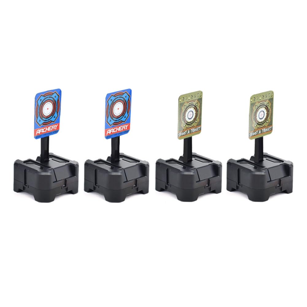 Kit Set di Bersagli con Reset Automatico per Allenamenti Interni Ed Esterni, Colore Nero, Resistente
