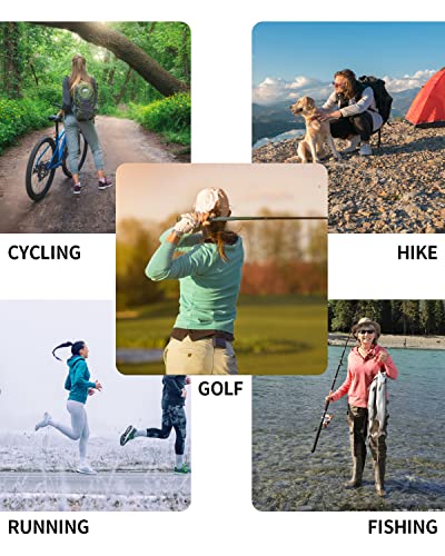 Women's Floral Golf Polo - Collared Button V Neck Long Sleeve Sports Golf Shirt #TOP5