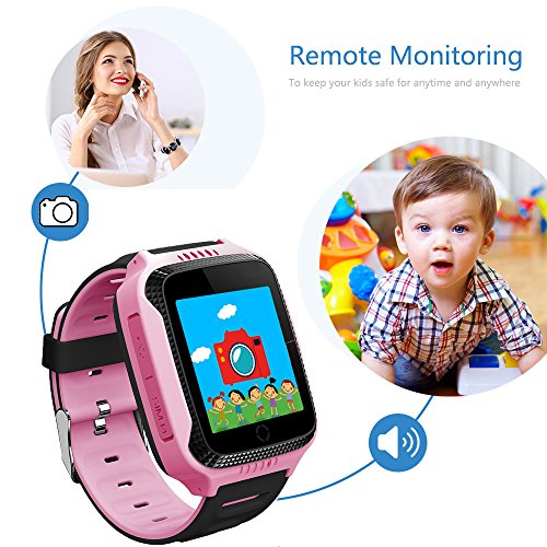 Kids GPS Smart Watch for Students - Boys Girls Smartwatch Phone with GPS Locator 2 Way Calls SOS Camera Voice Chat Math Game Step Counter Geo Fence Sport Wristband for Children Holiday Birthday Gifts - Thumbnail 7