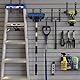 AKOLAFE 20 Stück Wandhaken Garage Schwarz 120x 90 mm Garage Leiterhaken Schwerlast 20kg Robust Wandhaken zum Schrauben Einhängende J Haken für Leiter, klappstuhl, Fahrrad
