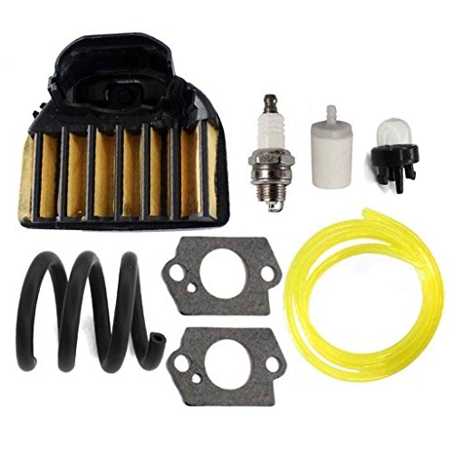 HURI Air Filter Fuel Line Tune-Up Kit for 537255701 Husqvarna 455 455E 455 Rancher 460 Rancher 461 Gas Chainsaw 537255703 537255702