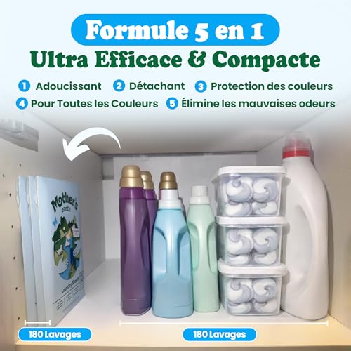 Mother's Earth Waschmittelblätter – leichte Wäscheblätter | plastikfreie Verpackung | geeignet für die tägliche Wäsche | geruchlos 4