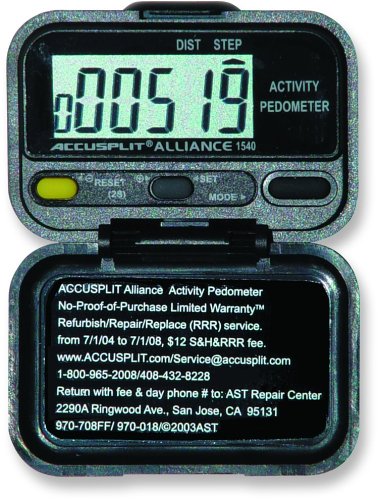 ACCUSPLITAL1540 Step and Distance Pedometer