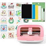 Likcut Vinyl Cutter Machine, Upgrade Cutting Machine Glee S501 for DIY Joy, Portable Smart Cutting Tool for Crafter, Sticker Decal Maker Printing for Family & School Fun Projects and Decorations, Pink