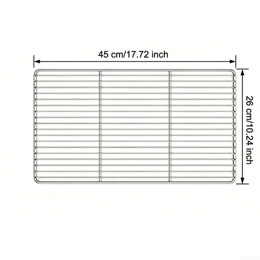 Juego Rejillas Barbacoa para acero 45x26cm Juego Rejillas Barbacoa