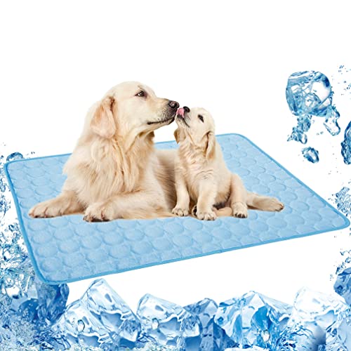 Biboss Pet Cooling Mat For Dog Puppy Cat Washable Cooling Pad, Reusable Ice Silk Dog Self Cooling Mat, Pet Sleeping Pad Blanket For Pet Beds Kennels Couches Sofa Floors Car Seats #TOP3