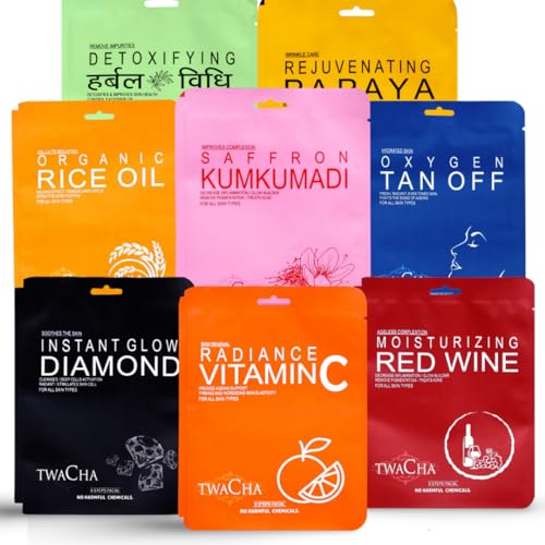 Image of Twacha Radiance VITAMIN C Skin Brightening Facial Kit | Boosts Glow | Brightens Skin Complexion | Anti Aging | Suits All Skin Type | Ideal for both Men & Women (6 Steps Facial)