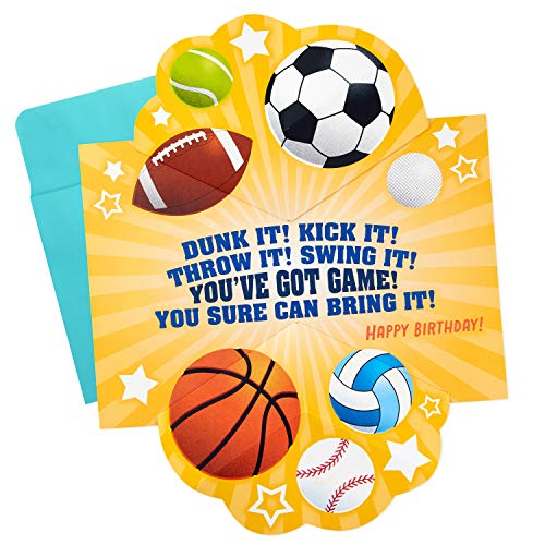 Hallmark Jumbo Birthday Card For Kids (Sports, All-Star Kid) #TOP1
