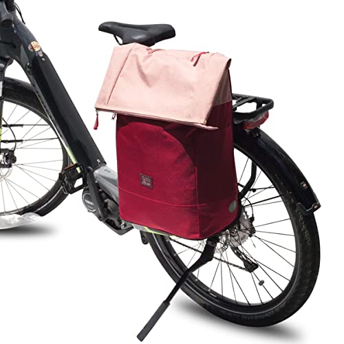 Punta Velo Einkaufswheeler Einkaufstrolley Einkaufsroller für Fahrrad 10426, Farbe:Rosa/Feuerrot – Bild 8