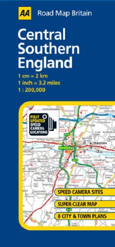Central Southern England: No. 2 (AA Road Map Britain)
