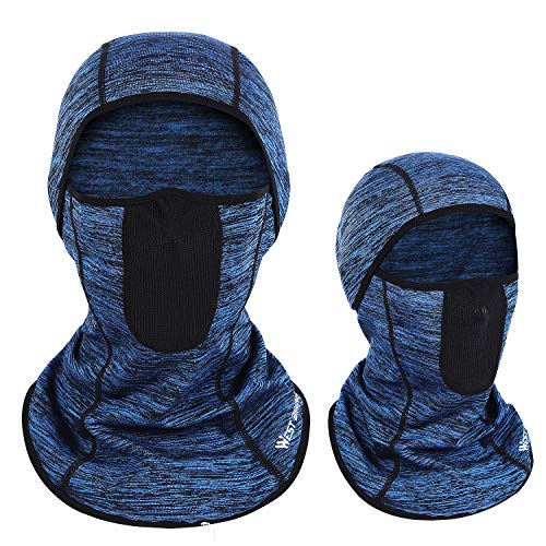 CHIMONA Balaclava Passamontagna invernale da uomo e donna, antivento, calda maschera da sci sotto casco, traspirante per ciclismo, sci, snowboard, motociclismo, corsa, Blu, Taglia unica