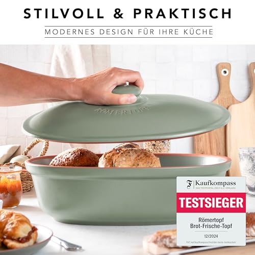 Pot à pain Römertopf en céramique verte pour cuisine écoresponsable - 6