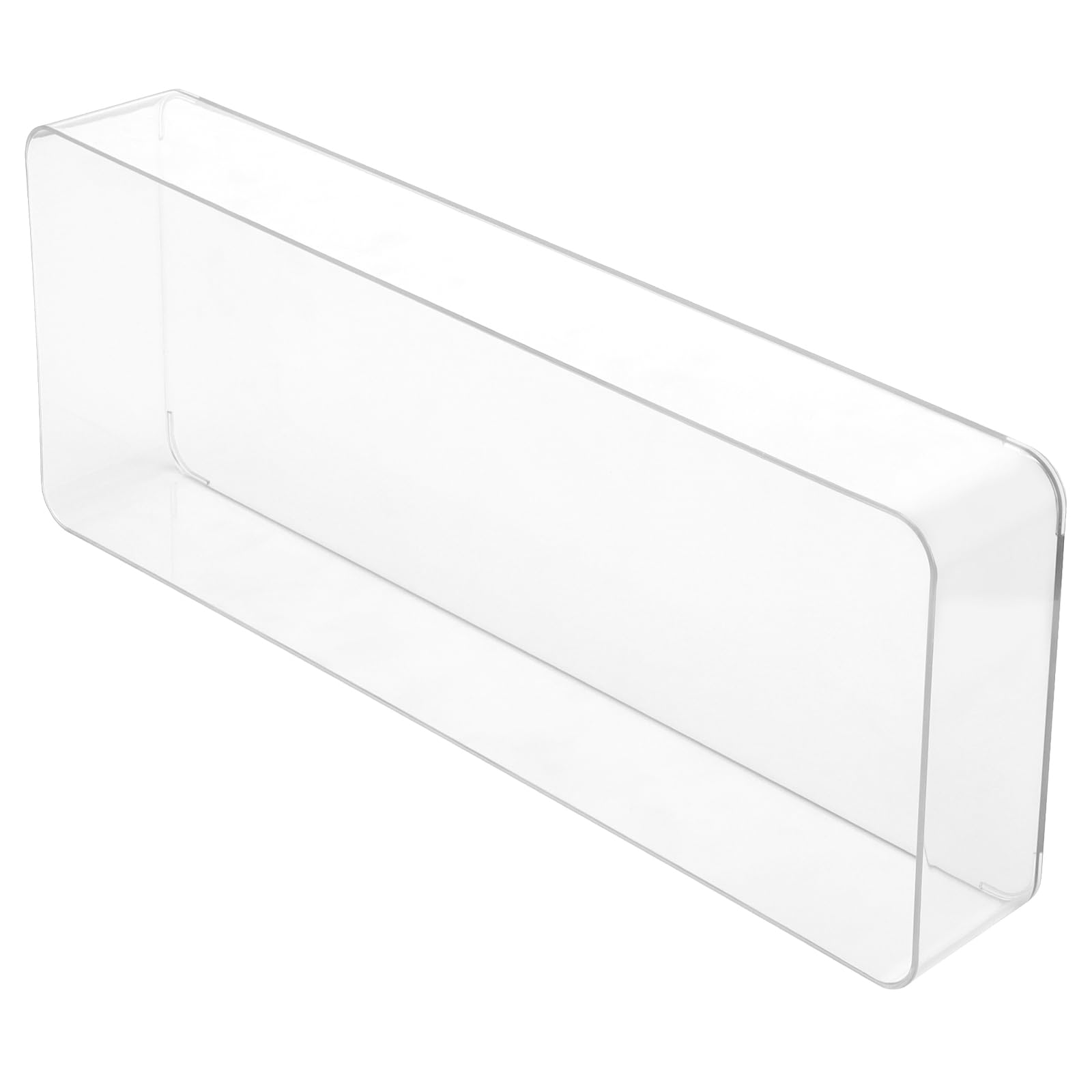 ZOENHOU Paquete de 4 organizadores de cajones grandes de 40 x 15 x 5,8 cm, cajones de almacenamiento de plástico transparente, bandejas organizadoras de cajones transparentes versátiles para cocina,