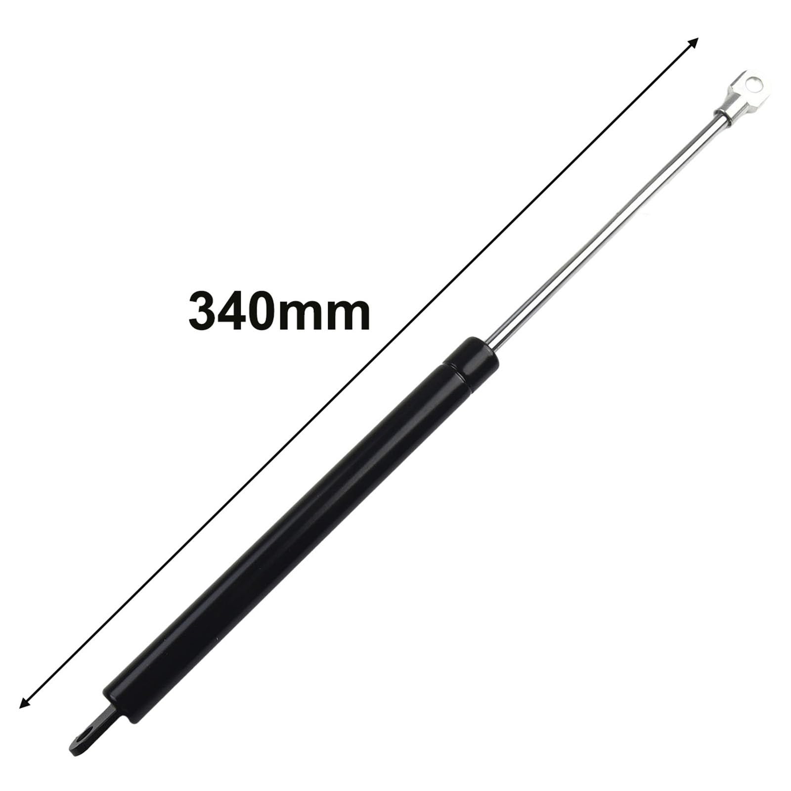 1 par de amortiguadores de gas de 340 mm para caravana, autocaravana, compatible con Seitz Dometic Heki 2 G4 12 140 1 330 AU11 AB07 40N M6 rosca negra — view 5