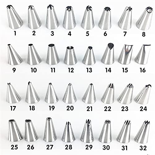 8/14 / 26/50 stks roze siliconen gebak tassen tips 48 icing piping nozzle crème herbruikbare gebak tas cake decorating… - Image 6