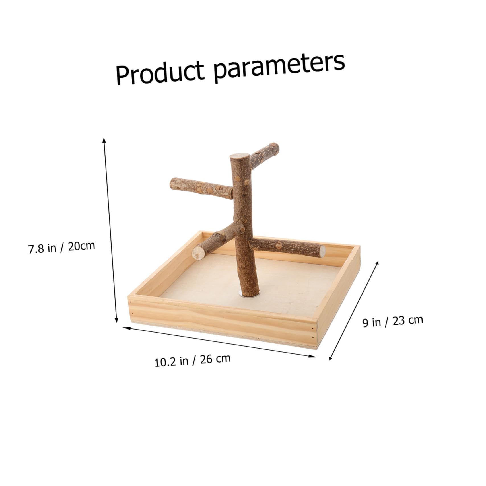 Soporte Equilibrio para Beige Perchas de Madera de Pájaros Portátil para Desarrollo Coordinación en Pequeños Pájaros y Cockatiel